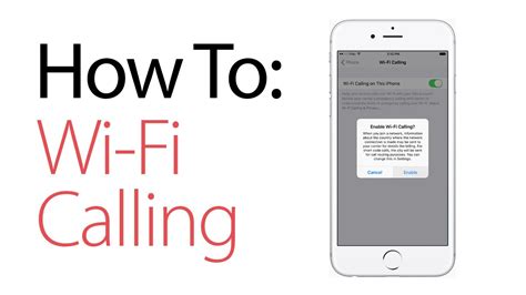 How To Enable Wi Fi Calling On The Iphone Youtube
