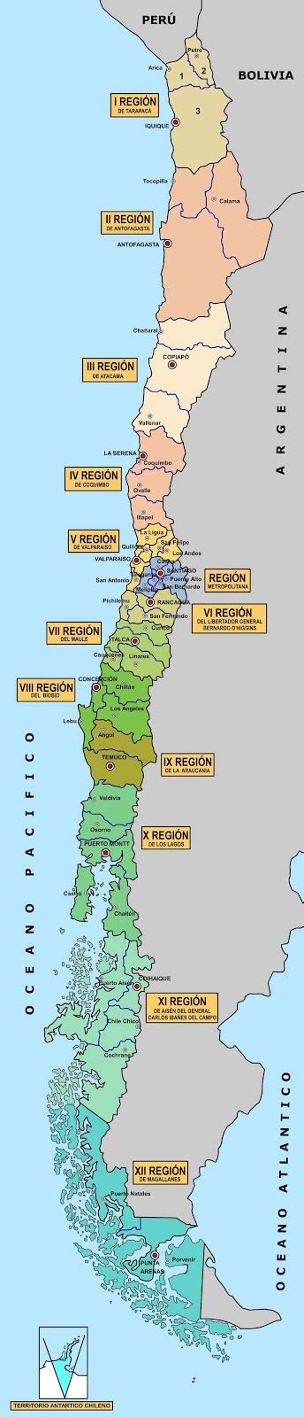 Mapa De Chile Completo