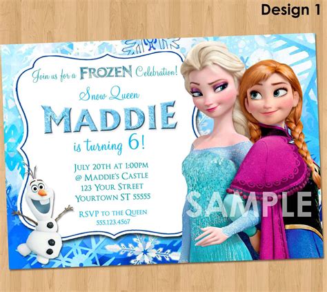 Frozen Invitation Frozen Birthday By Kidspartyprintables On Etsy 799