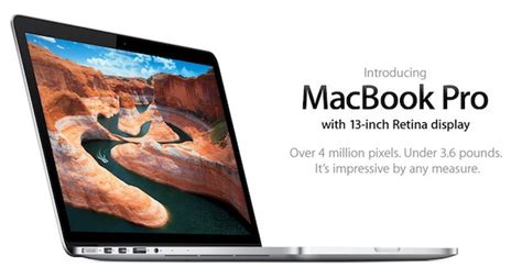 Macbook Pro 13″ Retina Released Specs And Prices