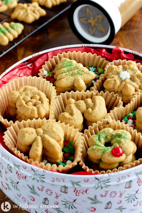 Grease a large baking sheet or use parchment paper. Paula Deen Spritz Cookie Recipe - Paula Deen Spritz Cookie ...