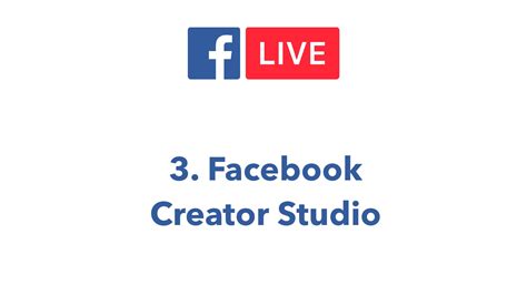 Curso De Facebook Live 3 Facebook Creator Studio