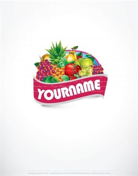 exclusive design fresh fruits logo compatible  business card