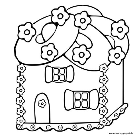 Gingerbread house coloring pages are a tasty way to enjoy the holiday with color and style. Printable Gingerbread House 2 Coloring Pages Printable