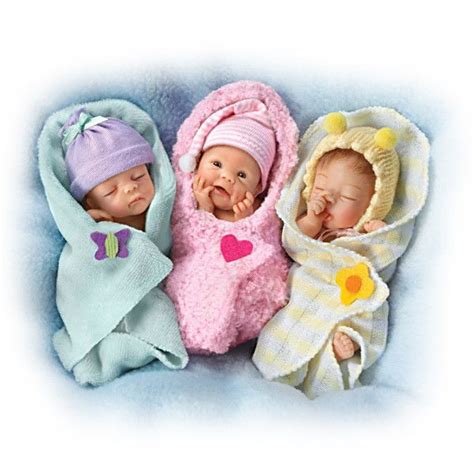 Sherry Rawn Bundle Babies Miniature Lifelike Baby Dolls Silicone