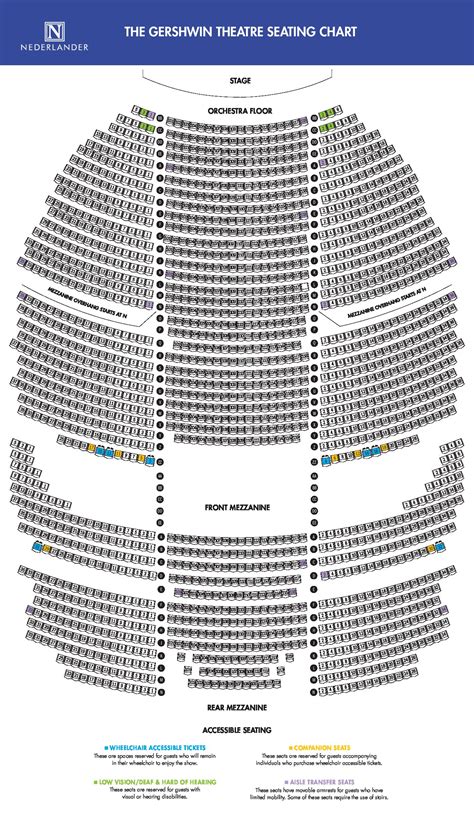 Gershwin Theater Seating Chart