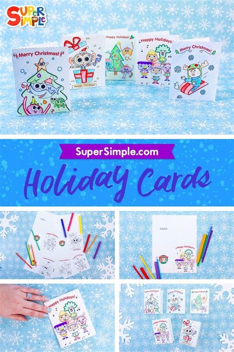 Holiday Cards From Super Simple Simple Holiday Cards Holiday Cards