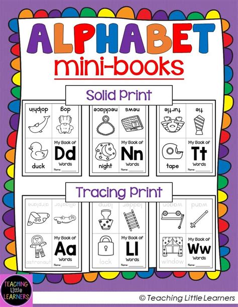 Alphabet Books Alphabet Mini Book Kindergarten Mini Books Alphabet Book