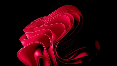 Windows 11 Wallpaper 4k Red Abstract Stock