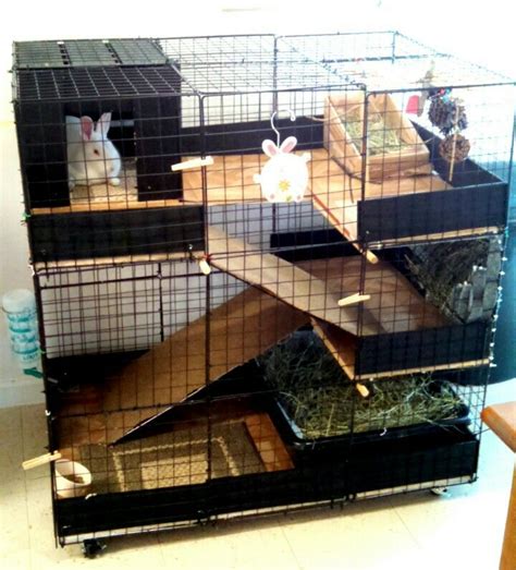 Diy Indoor Bunny Condo Cage This Is The Cage I Built My Rabbit Ruby