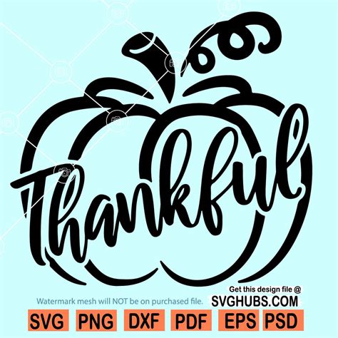 Thankful Pumpkin Svg Leopard Pumpkin Svg Pumpkin Svg