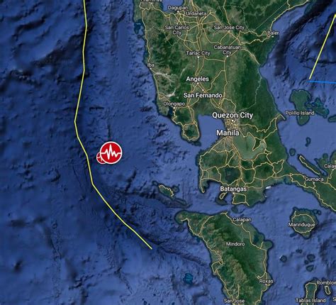 strong and shallow m6 4 earthquake hits off the coast of luzon philippines the watchers