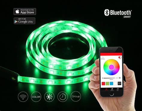 Bluetooth Smart Phone Rgb Led Strip Light Kit Controller Flexible