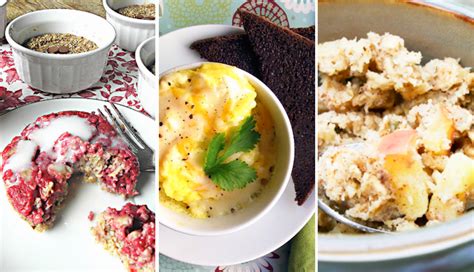 Slice it down the middle, top with salt, pepper, and cheese, and place it in the microwave for another minute. A Week's Worth of Healthy Microwaveable Breakfast-in-a-Mug Recipes