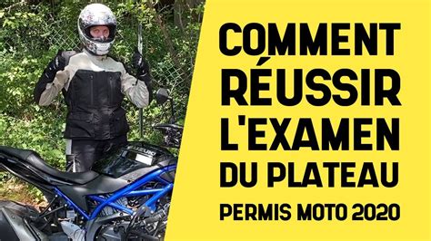 Permis Moto Comment Réussir Lexamen Du Plateau Nouveau Permis 2020