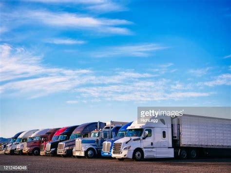 Semi Trucks Fleet Photos And Premium High Res Pictures Getty Images