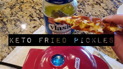 Dash waffle maker recipes healthy. KETO FRIED PICKLES IN YOUR MINI DASH WAFFLE MAKER ...
