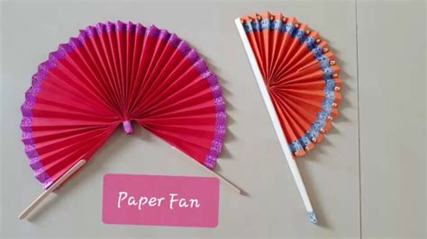 How To Make A Chinese Fan Diy Tutorial Diy Paper Fan Handmade Paper