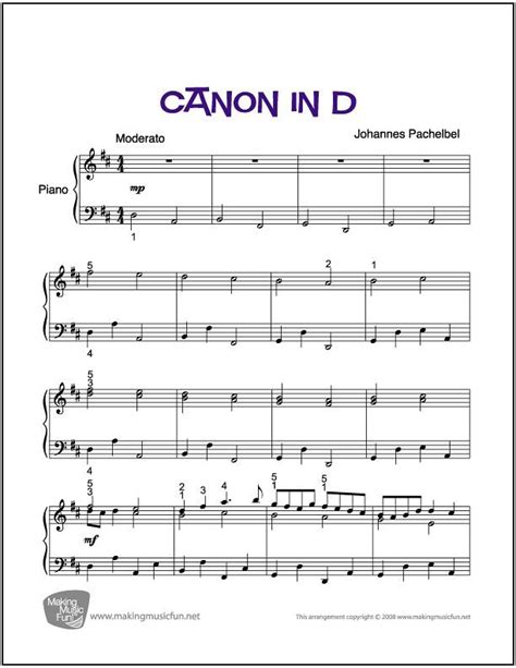 Canon in d is the name commonly given to a canon by the german baroque composer johann pachelbel in his canon and gigue for 3 violins and basso continuo. Canon In D Sheet Music Advanced Free 42 Canon In D Pachelbel Easy Piano Sheet Music Pdf in 2020 ...