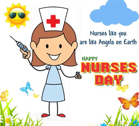 International doctors day greeting card design. Nurses Like You Are Like Angels. Free Nurses Day eCards ...