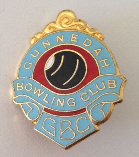 Gunnedah Bowling Club Badge Pin Vintage Lawn Bowls L31 Ebay