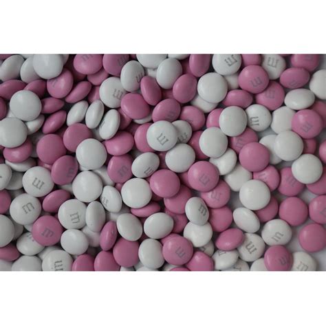 Mandms Light Pink And White Milk Chocolate Candy