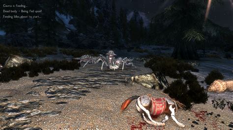 Chaurus Eating Something At Skyrim Special Edition Nexus Mods And