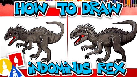 Como Dibujar A Indominus Rex How To Draw Indominus Rex Jurasic World