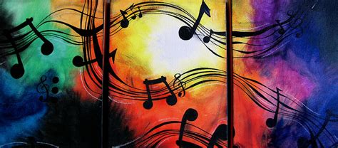 Music Note Canvas Painting At Explore Collection