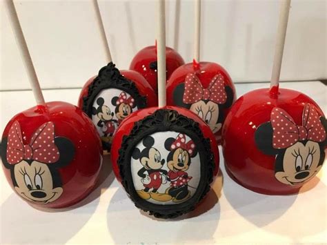 Minnie Mouse Custom Candy Apples Dazzlingpartydesigns Candy Apples
