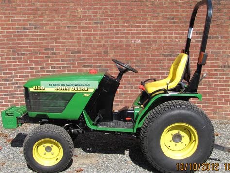 John Deere 4100 Compact Tractor 4wd Hst With 240 Hours