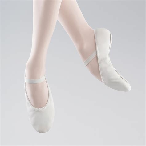 Bloch Arise Full Sole Leather Ballet Shoe White Pamela Knowles Dance