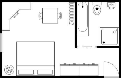 Small Hotel Room Floor Plan Bedroom Floor Plan Template