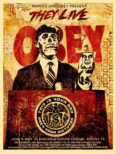 You Will Obey Shepard Fairey's They Live Poster | WIRED