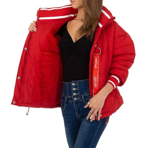 Piros télikabát - Női ruha webáruház, női ruhák online - HG