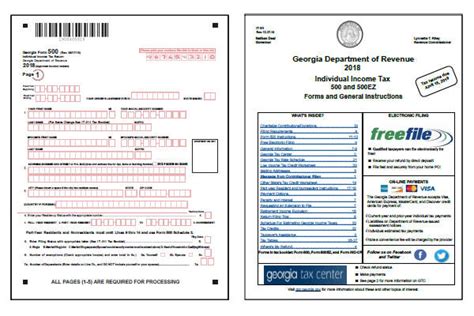 Printable Ga 500 Tax Form Printable Forms Free Online