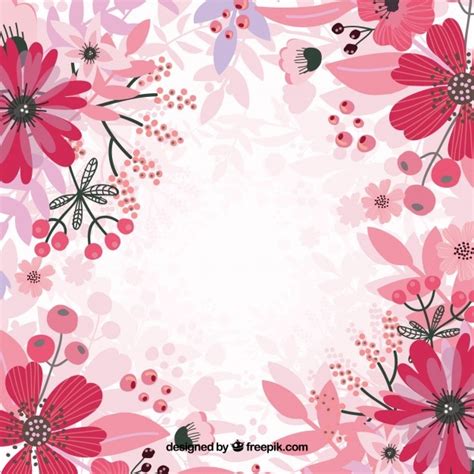 Free Vector Pink Floral Background Vector