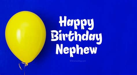 Happy Birthday Wishes for Nephew - WishesMsg
