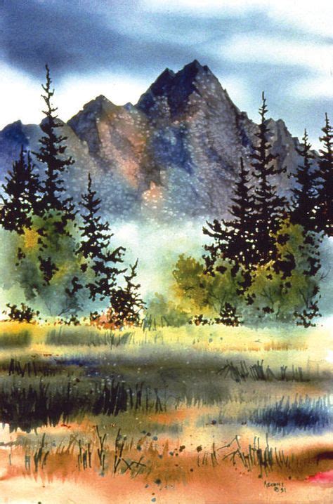 Mountain Trees Taken From Painting Watercolour Trees The Easy Way By