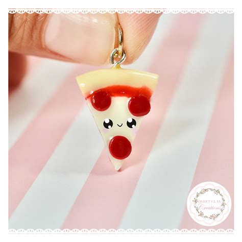 Pizza Kawaii Charm Sweet Clay Creations