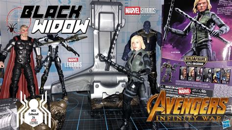Marvel Legends Black Widow Avengers Infinity War Wave 2 Cull Obsidian Baf Youtube