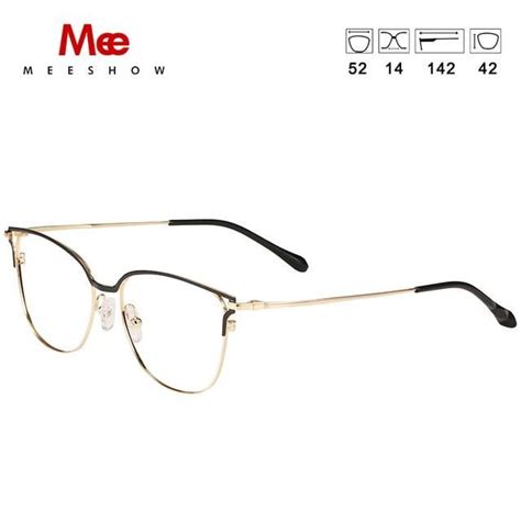 Meeshow Titanium Alloy Glasses Frame Women Cat Eyes Eyeglasses 1811 Eyeglasses For Women Eye