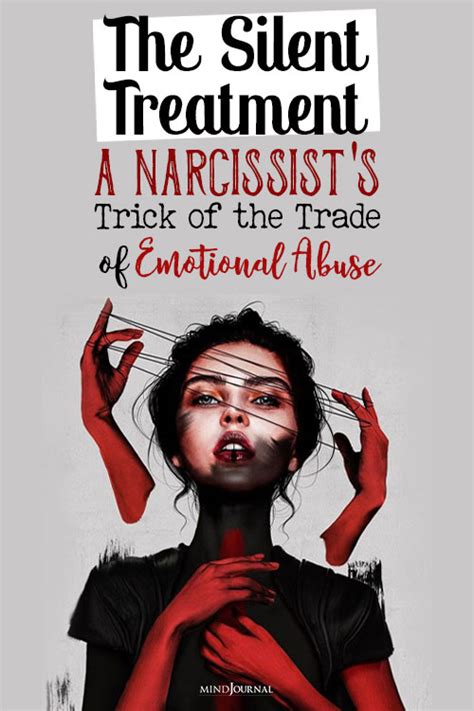 The Silent Treatment A Narcissists Trick Of The Trade Of Emotional Abuse
