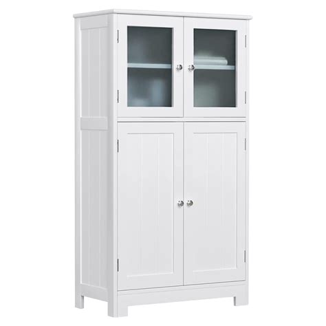 Buy Freestanding Bathroom Cabinet Wooden Floor Storage Cabinets With