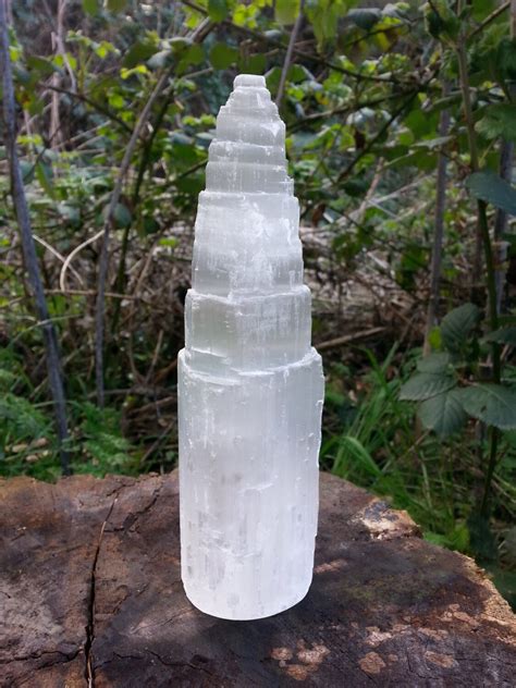 selenite tower crystal crystal point selenite healing etsy