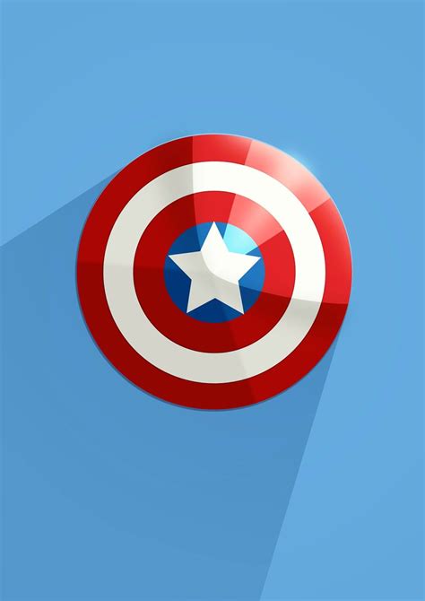 Minimalist Captain Cap America Marvel Sheild Wallpaper Teamcap