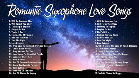 Most Beautiful Romantic Saxophone Love Songs Best Saxophone