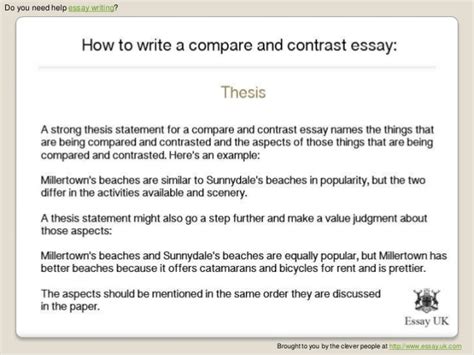 Essay writing is an essential skill for every student. How To Write A Compare And Contrast Essay | Essay Writing