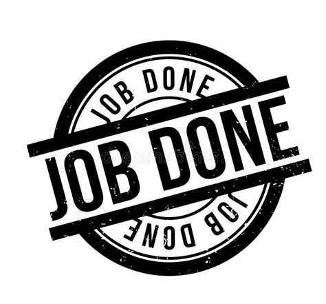 Job Done Rubber Stamp Stock Vector Illustration Of Accomplish 98791933