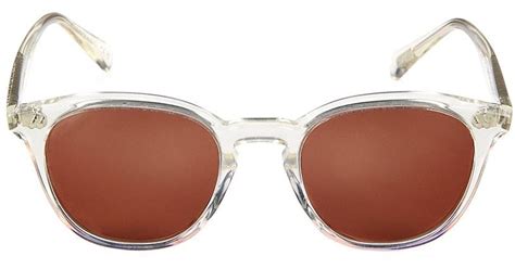 Oliver Peoples 50mm Rounded Acetate Sunglasses In Brown Lyst